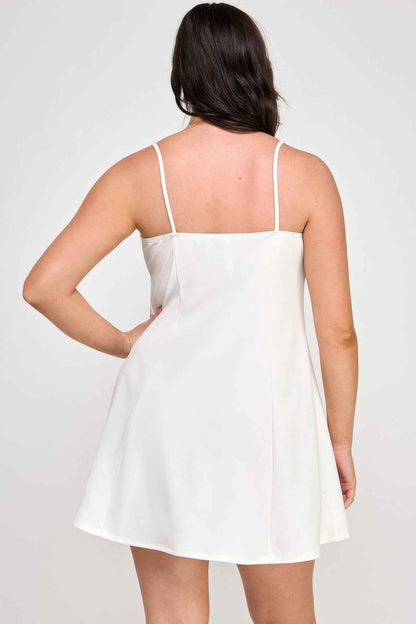 Plus Size Fit & Flare Scuba Crepe Dress