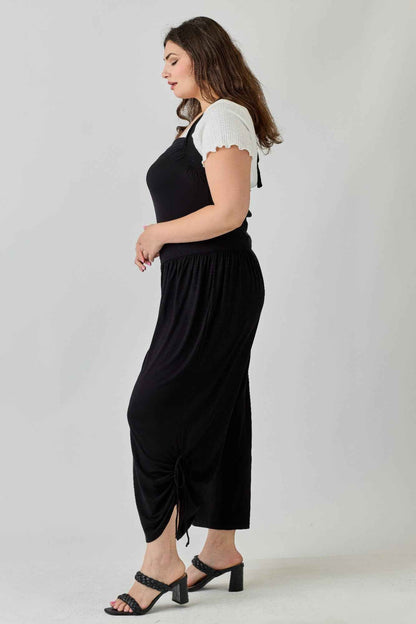 Plus Size Wide Leg Halter Style Jumpsuit