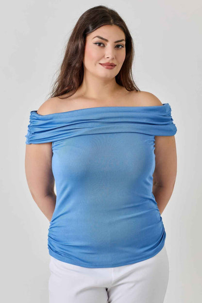 Plus Size Ots 2x1 Knit Rib Top