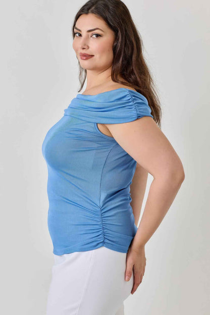 Plus Size Ots 2x1 Knit Rib Top