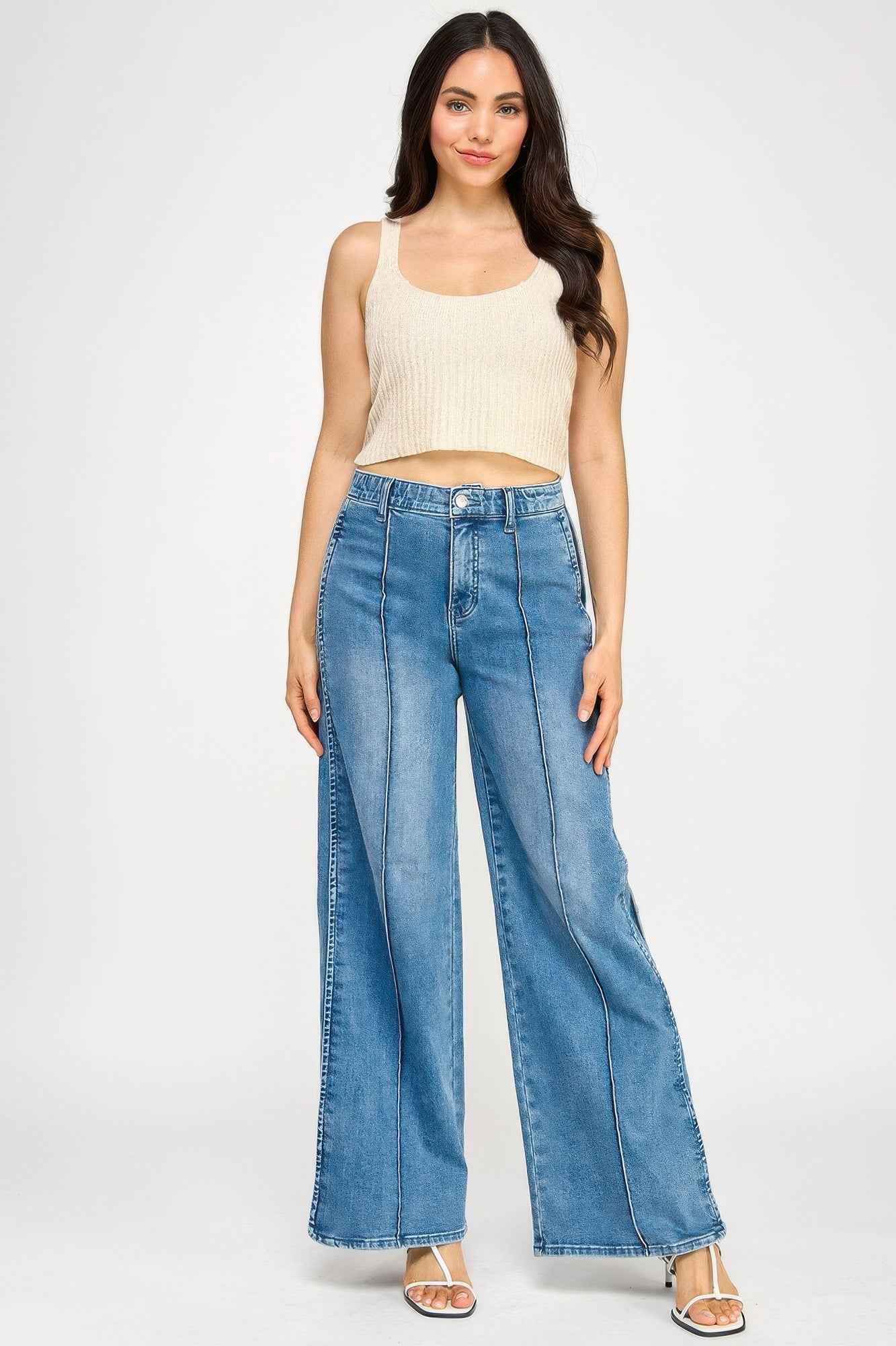 High Rise Wide Leg With Tummy Control