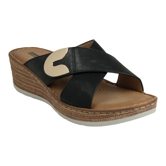 Women's Demi Black Wedge Sandals