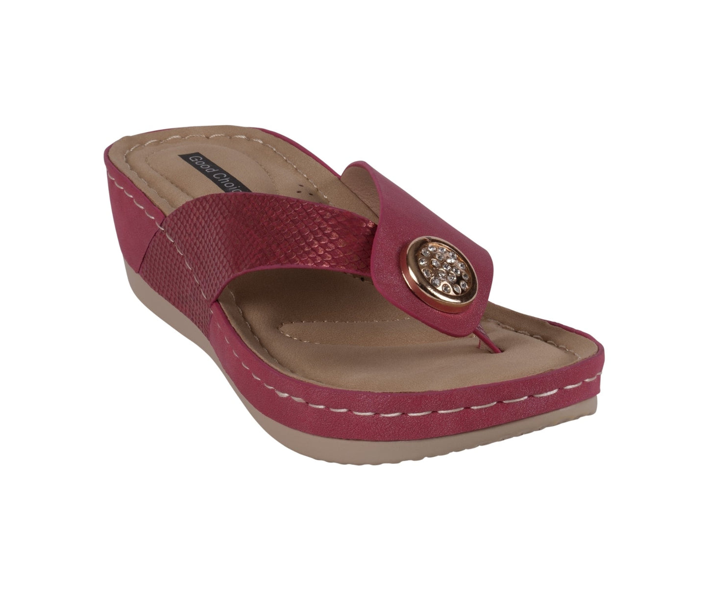 Women's Dafni Red Wedge Sandals