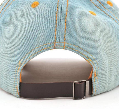 Cowgirl's Diamond Embroidery Flower Baseball Cap