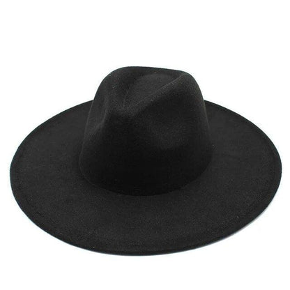 Modern Classic Felt Fedora – Stylish Wide Brim Wool Hat for Men and Women