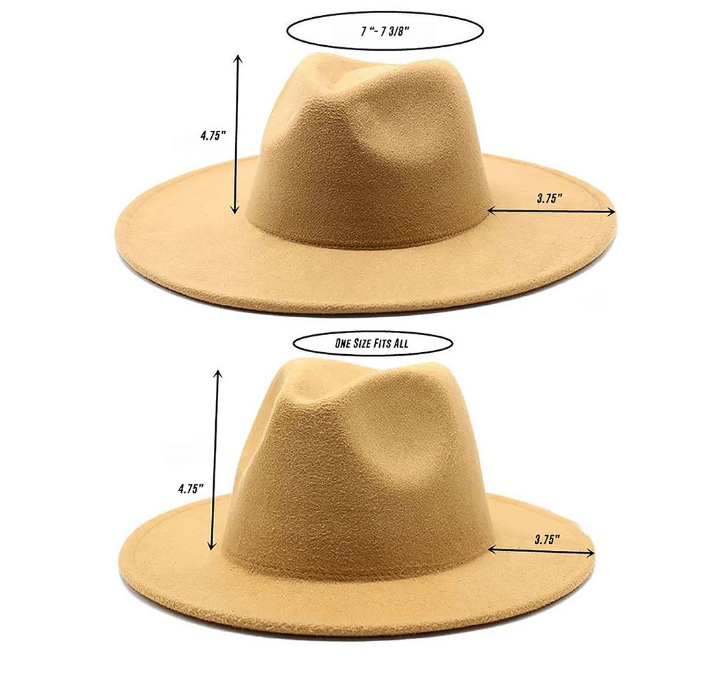 Modern Classic Felt Fedora – Stylish Wide Brim Wool Hat for Men and Women