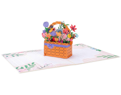 Flower Basket Pop Up Card