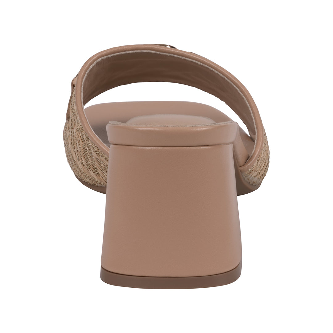 Women's Wanda Nude Hardware Heeled Sandals