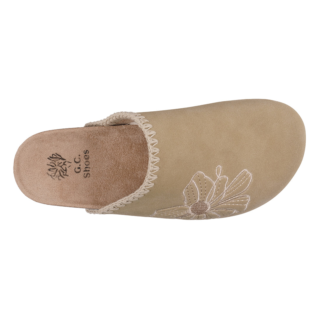 Women's Jamie Natural Slide Footbed Clogs