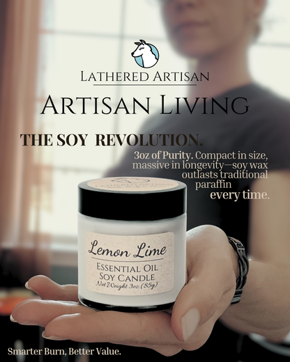 Lemon Lime | Essential Oil | 3 oz Jar Candle