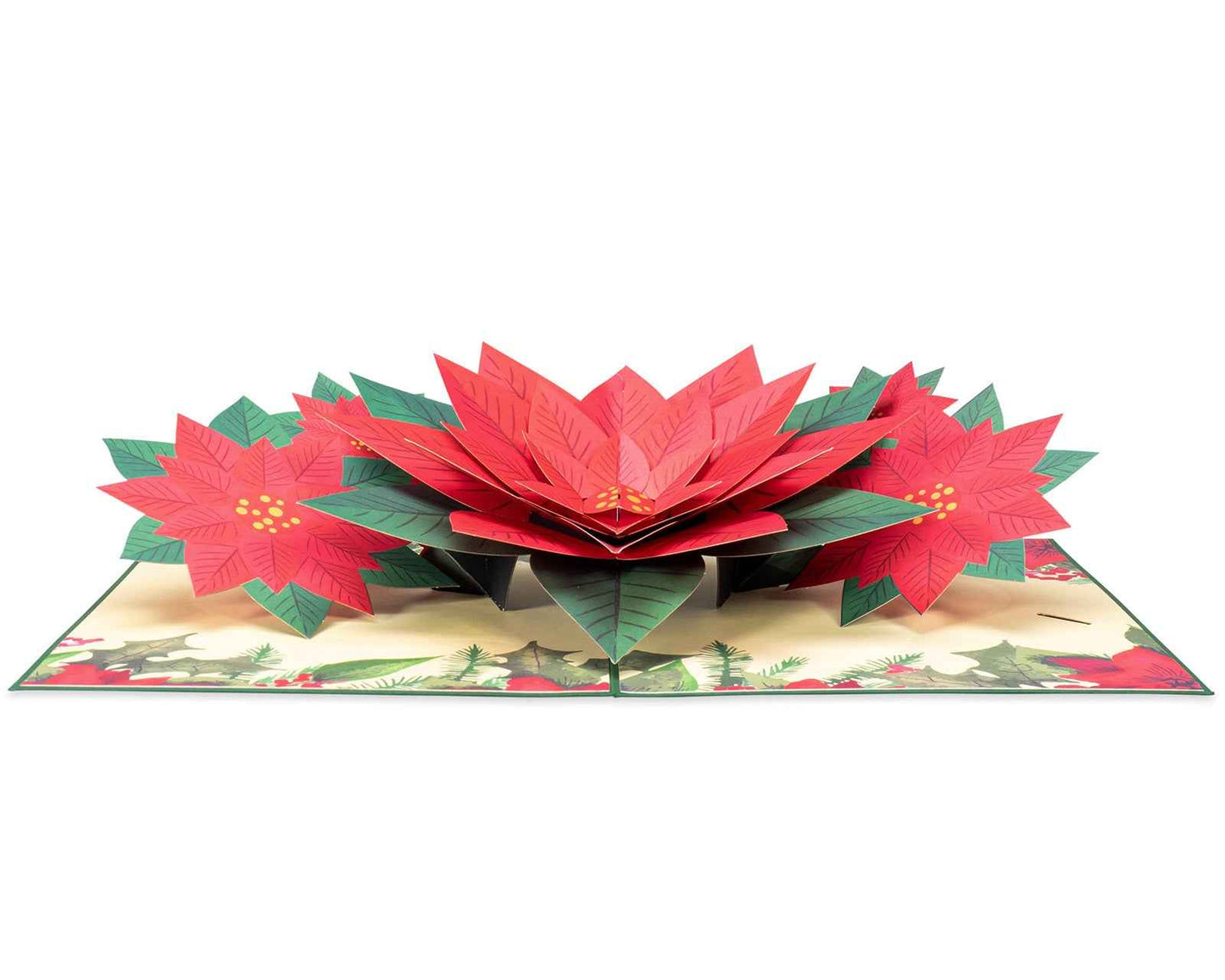 Poinsettia Pop Up Christmas Card