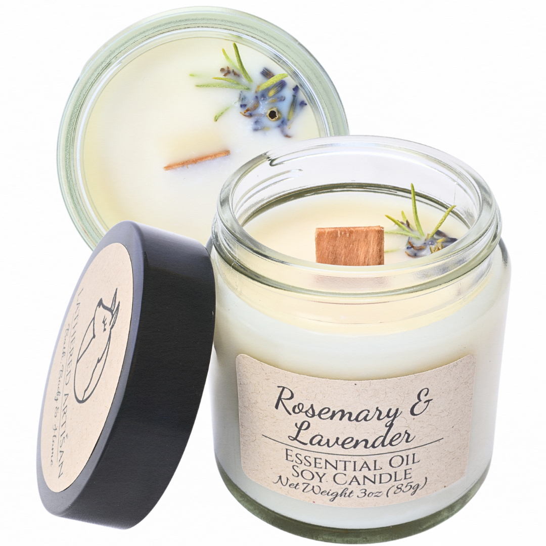 Rosemary & Lavender | Essential Oil | 3 oz Jar Candle