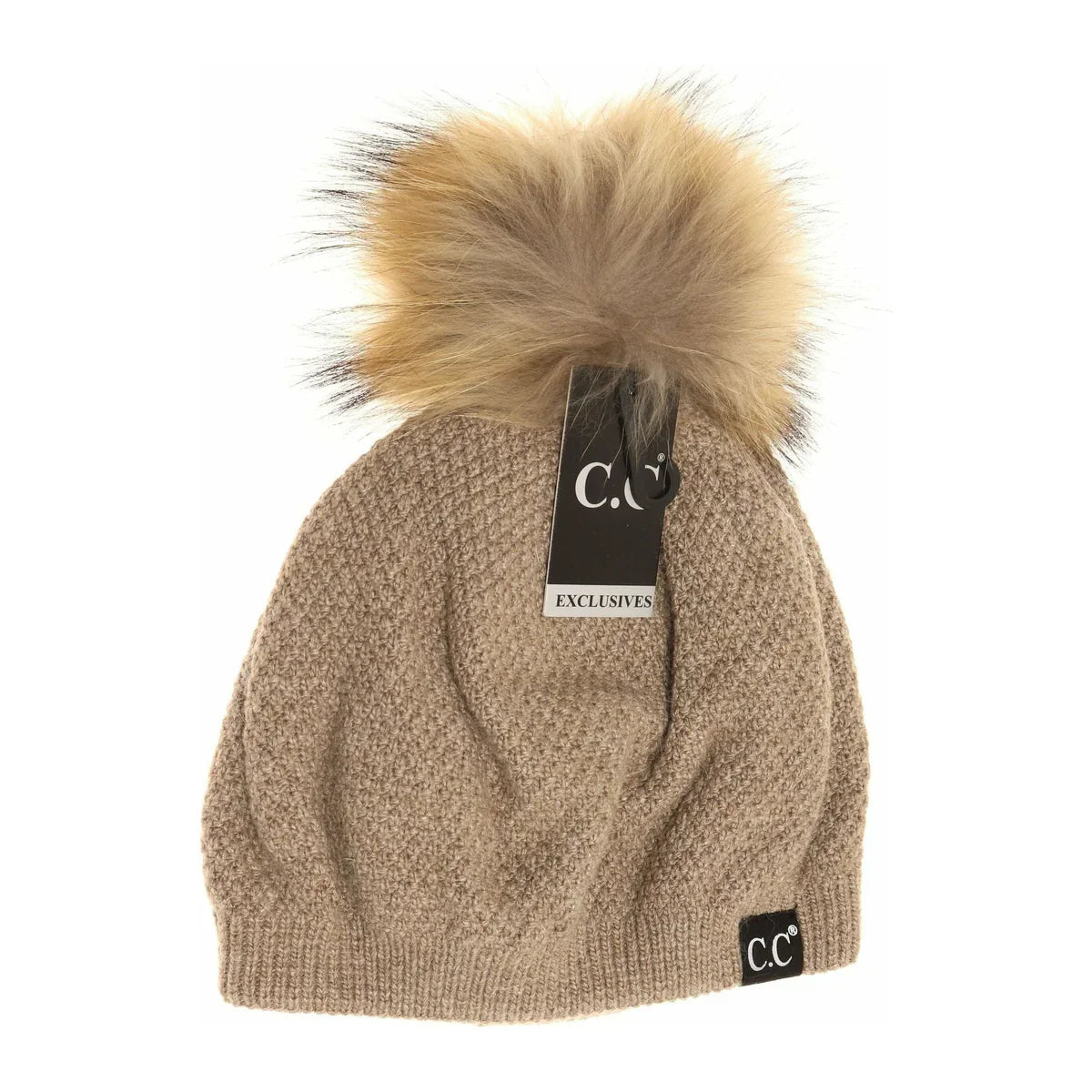 C.C Exclusive - Black Label Special Edition Waffle Knit C.C Beret