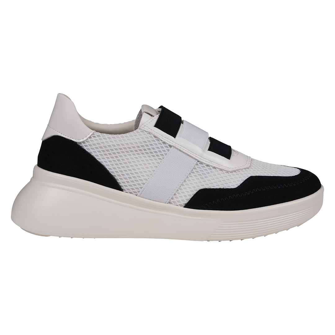 Women's Stefani Black Wedge Sneakers