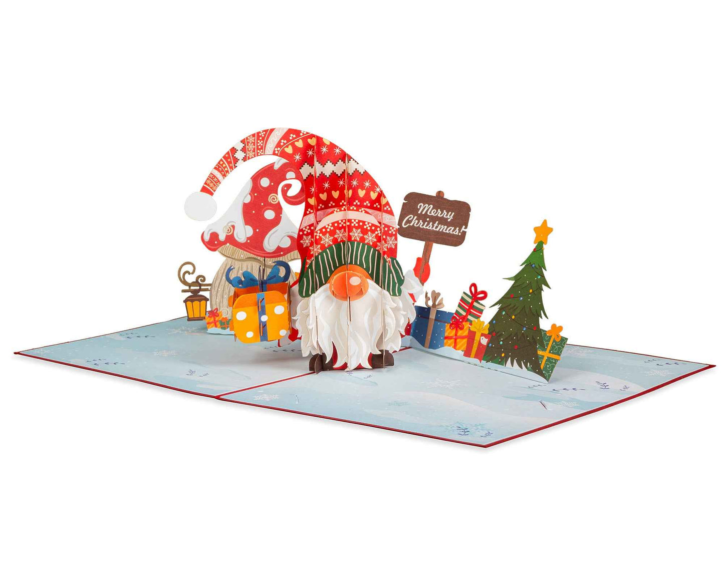 Santa Gnome Pop Up Card