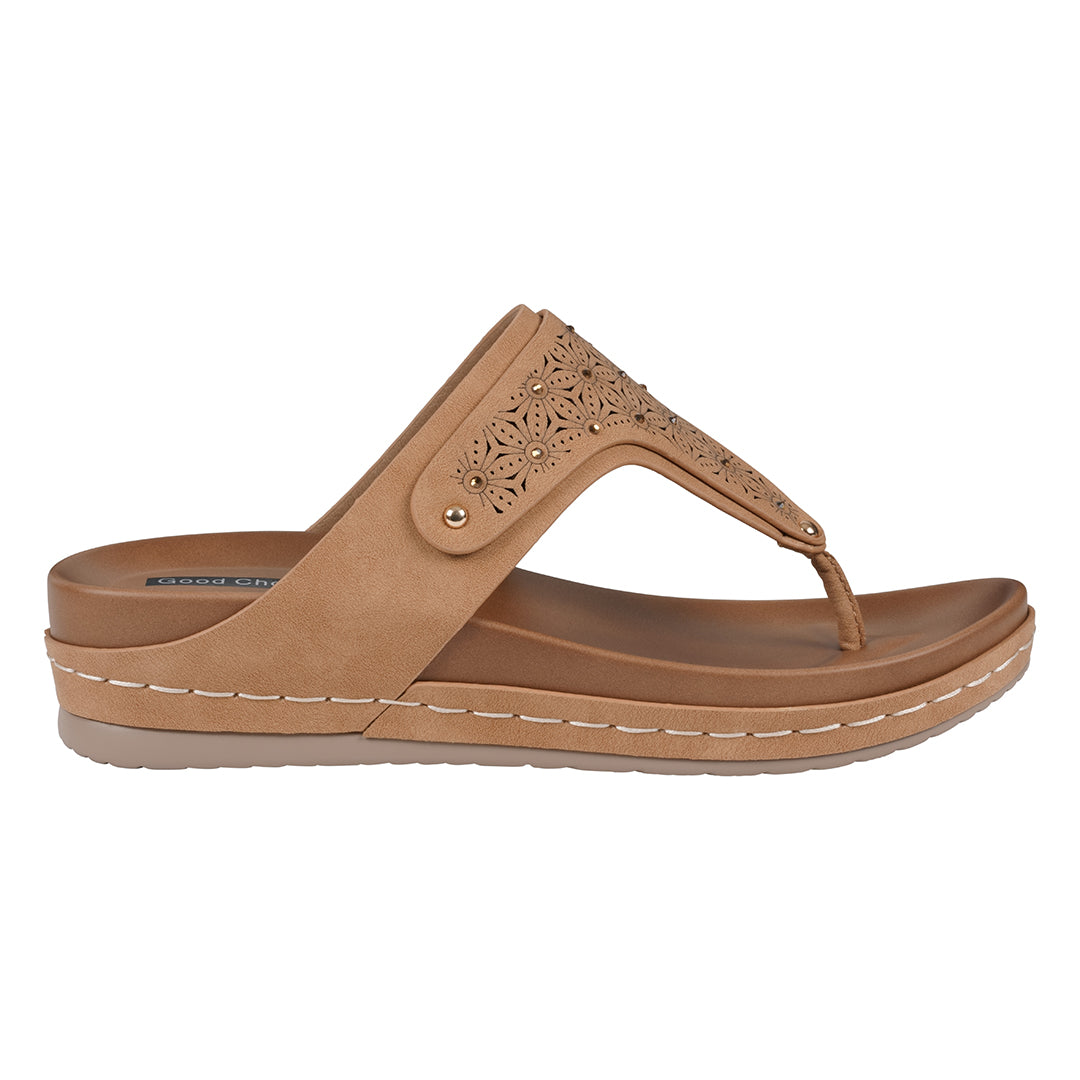 Women's Tani Tan Thong Wedge Sandals