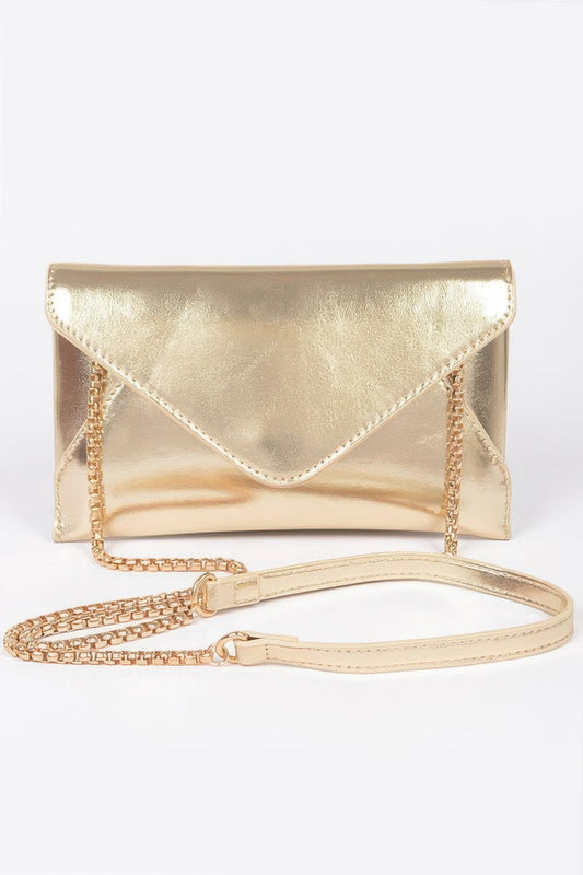 Metallic Small Envelope Clutch - It's a Girly Place