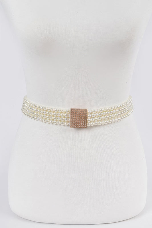 Elastic Pearl Belt - It's a Girly Place