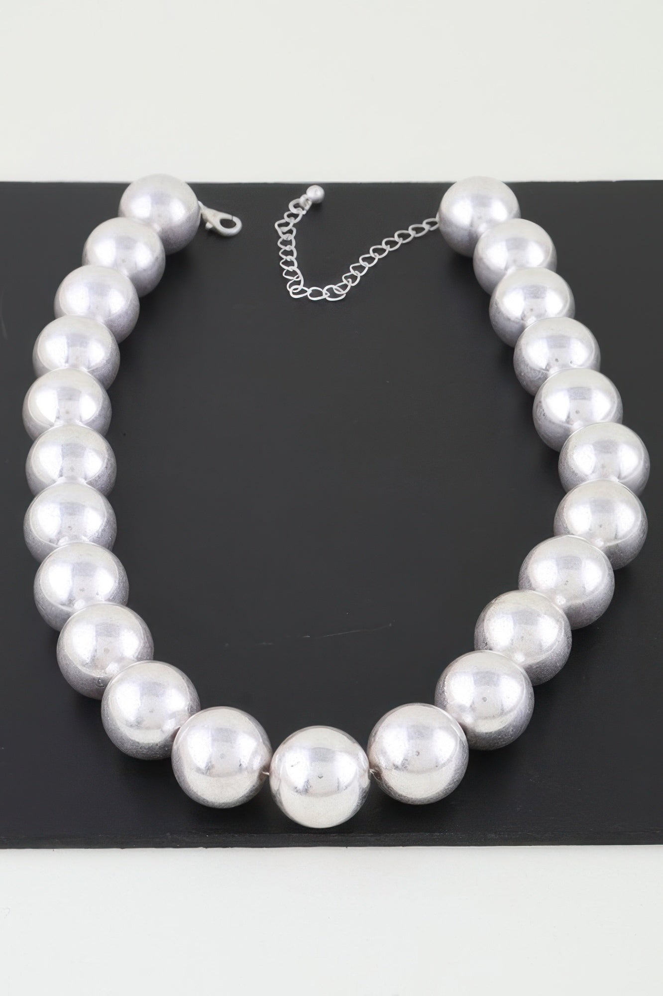 Shiny Statement Beaded Necklace - It's a Girly Place