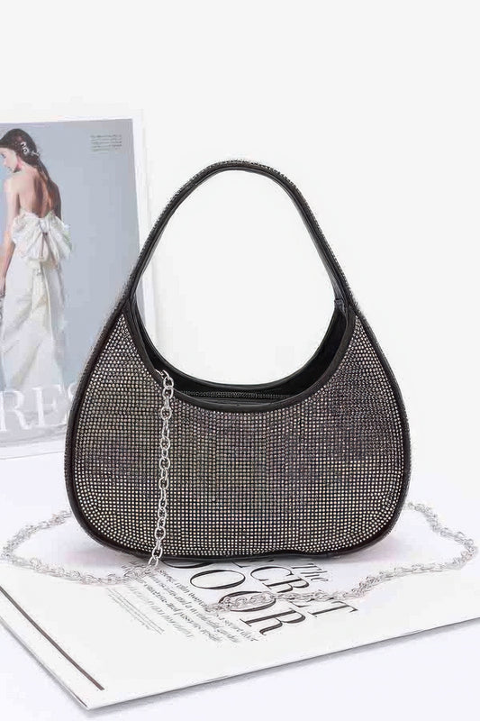 Rhinestone Hobo Bag - It's a Girly Place