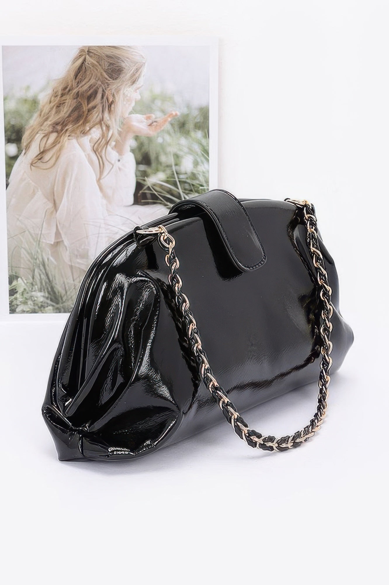 Enamel Frame Shoulder Bag - It's a Girly Place