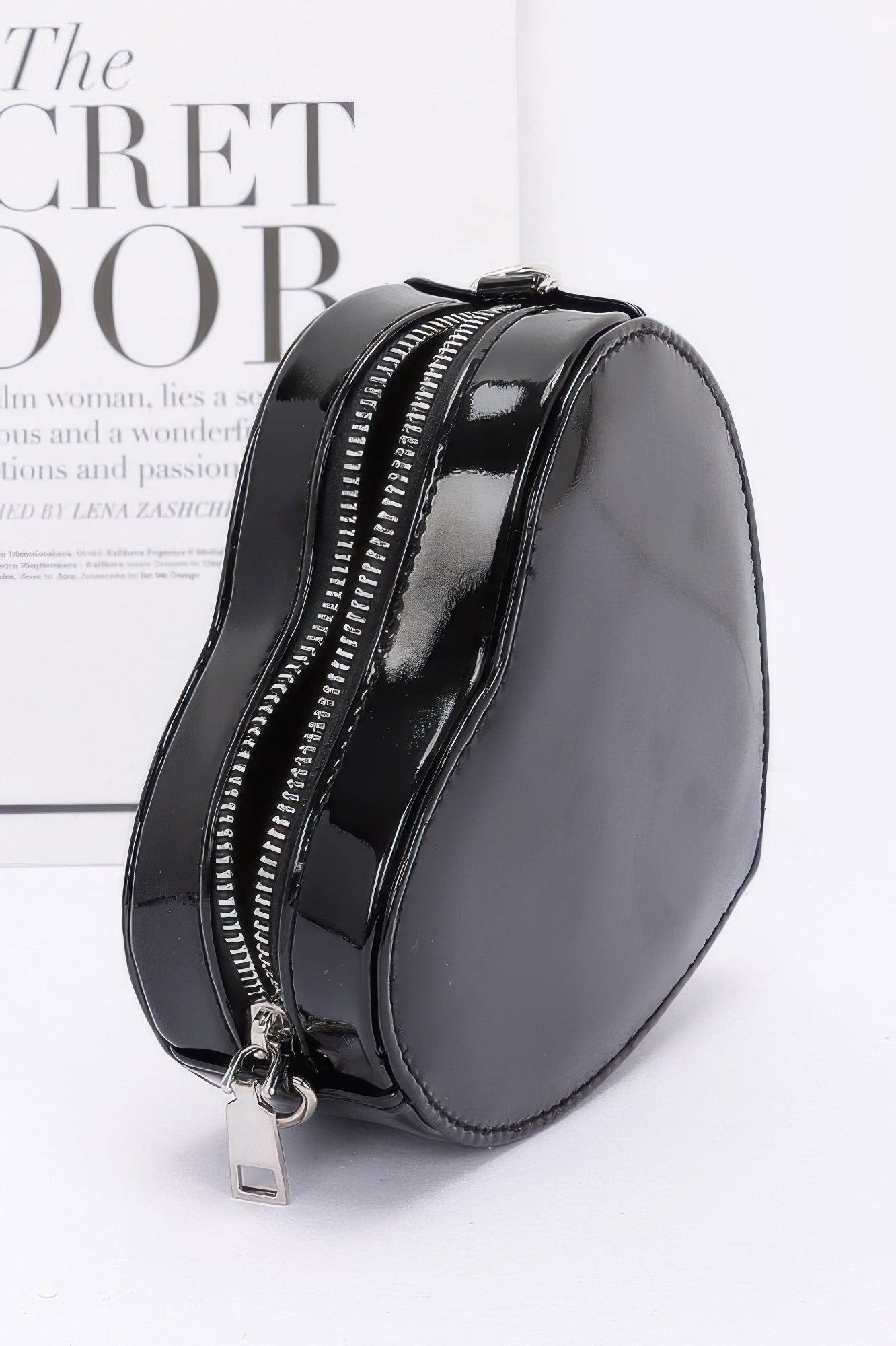 Enamel Heart Shape Crossbody Bag - It's a Girly Place