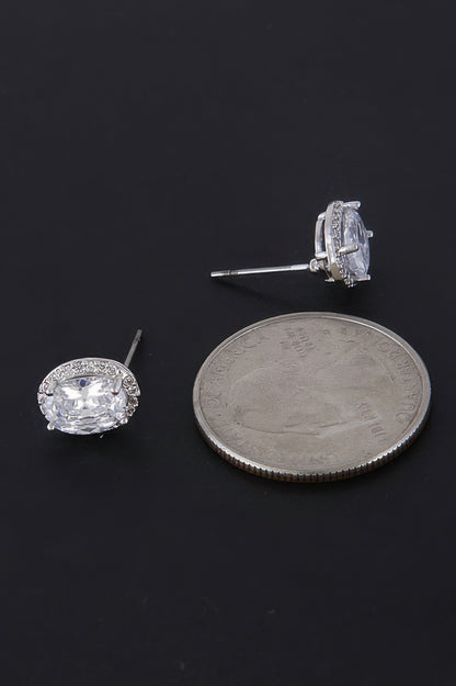 Oval Rhinestone Queen Inspired Earrings - It's a Girly Place