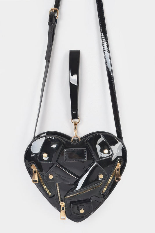 Heart Shape Jacket Crossbody Bag - It's a Girly Place