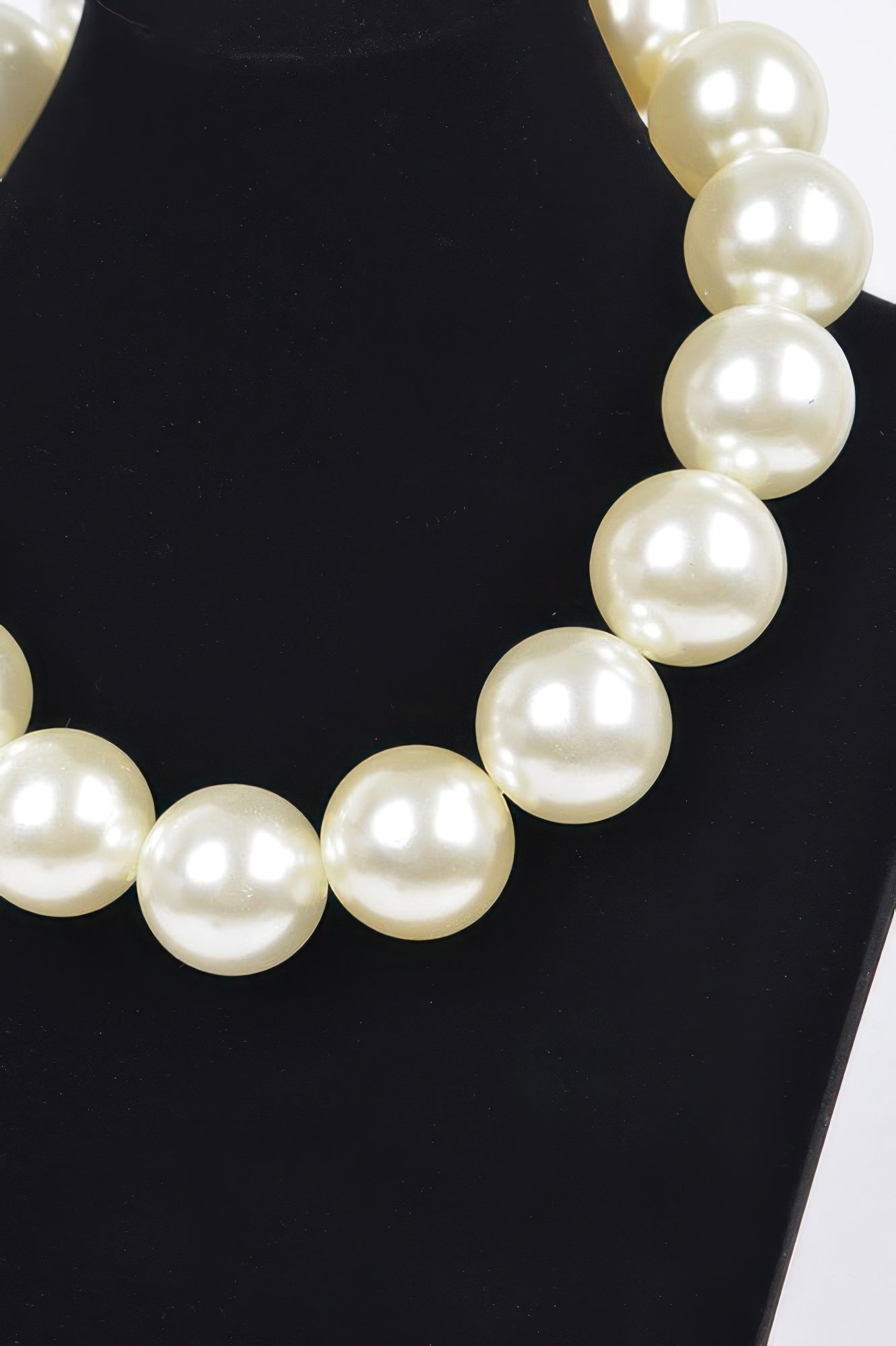 Big Round Pearl Necklace - It's a Girly Place