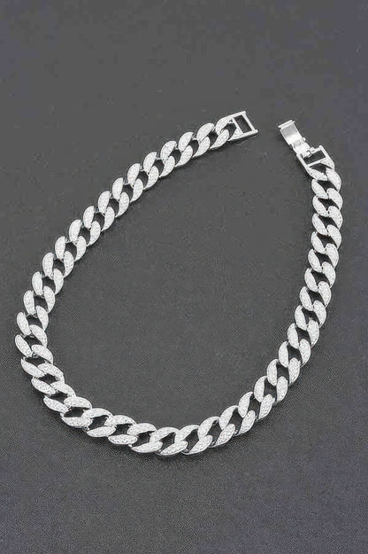 Hammered Bulk Chain Necklace - It's a Girly Place