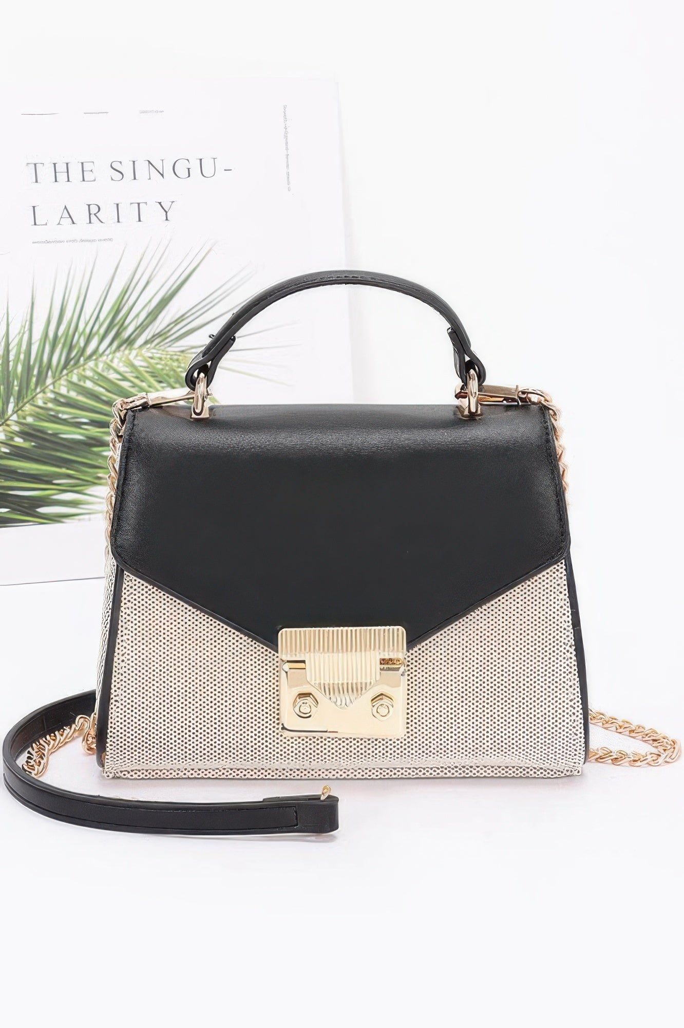 Canvas Top Handle Flap Bag - It's a Girly Place