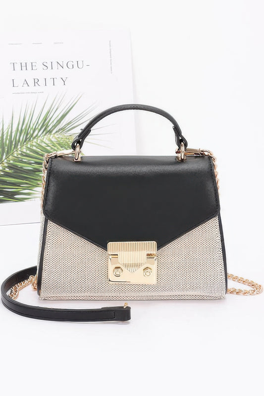 Canvas Top Handle Flap Bag - It's a Girly Place