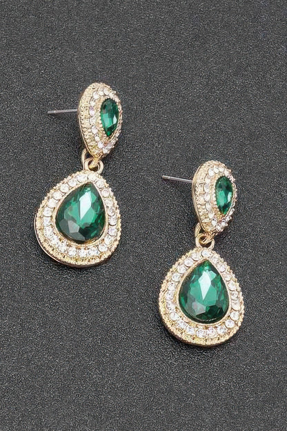 Rhinestone Dangle Earring - It's a Girly Place