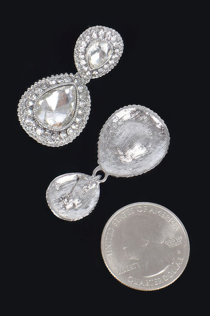 Rhinestone Dangle Earring - It's a Girly Place