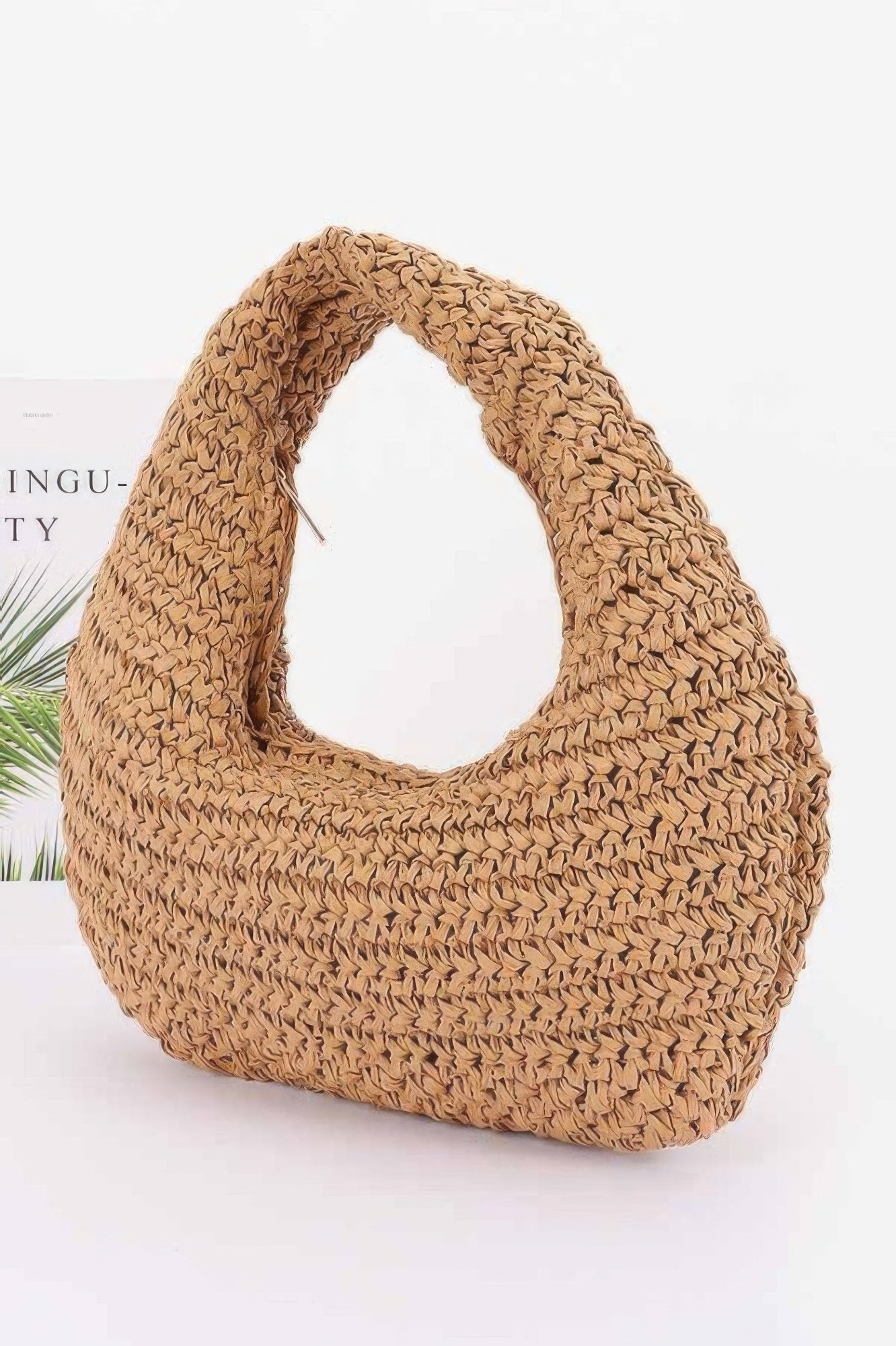 Faux Straw Braided Bindle Bag - It's a Girly Place