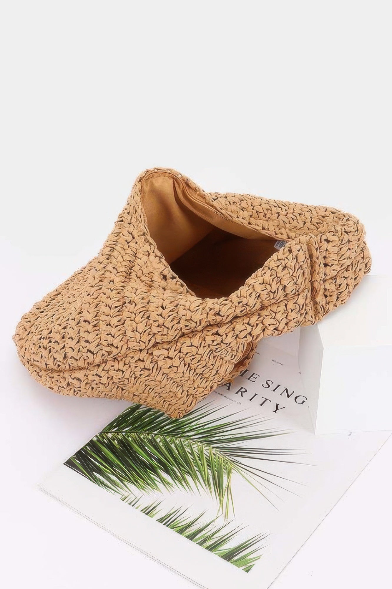 Faux Straw Braided Bindle Bag - It's a Girly Place