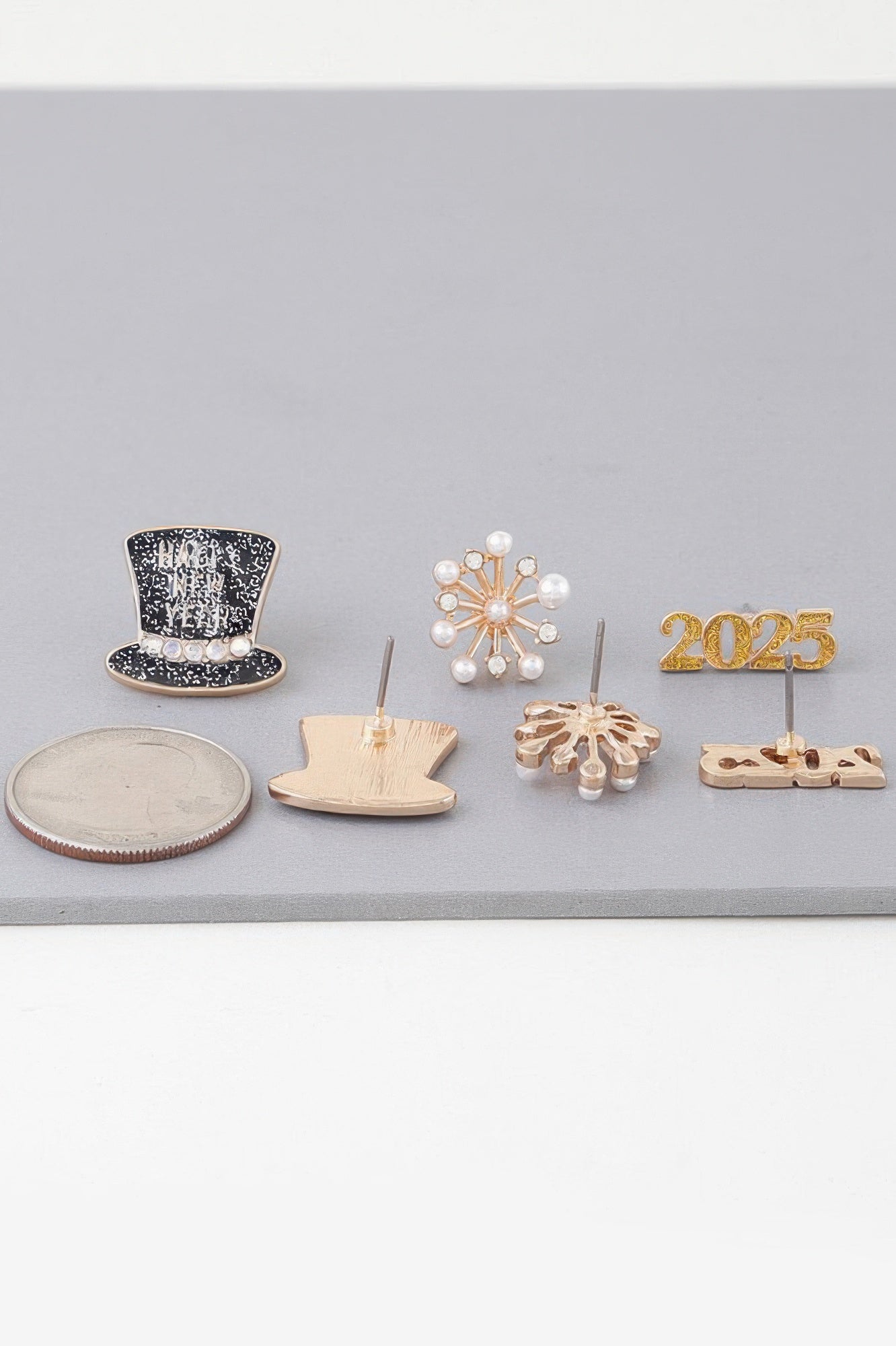 Multi 2025 New Year Earrings Set - It's a Girly Place
