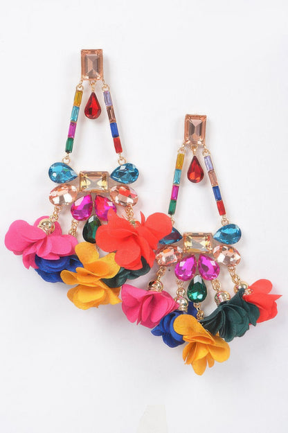Rhinestone Party Drop Earring - It's a Girly Place