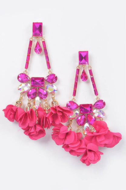 Rhinestone Party Drop Earring - It's a Girly Place