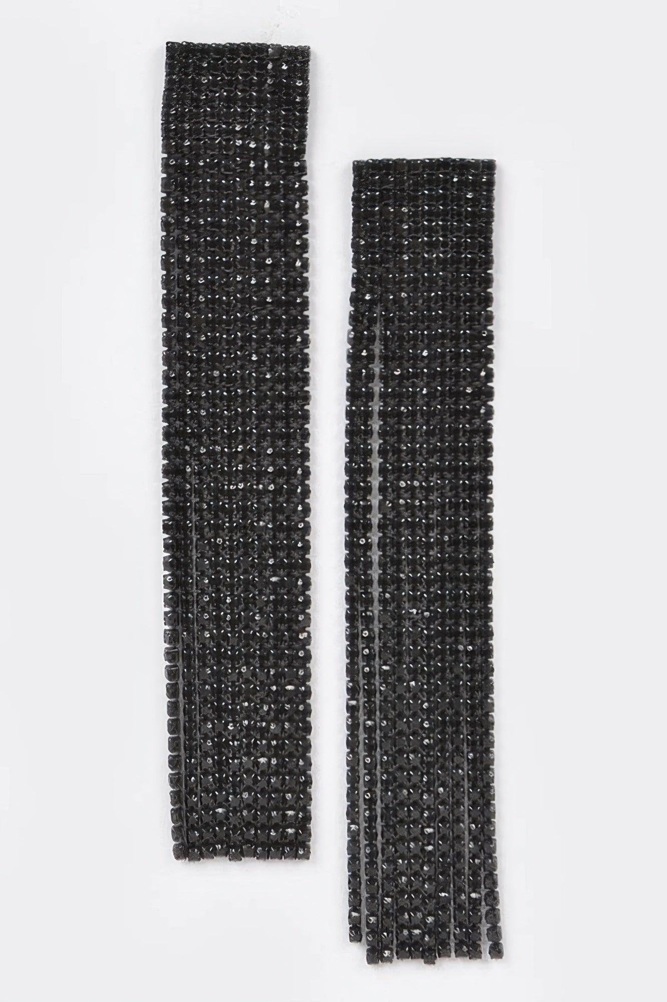 Rhinestone Curtain Drop Earrings - It's a Girly Place