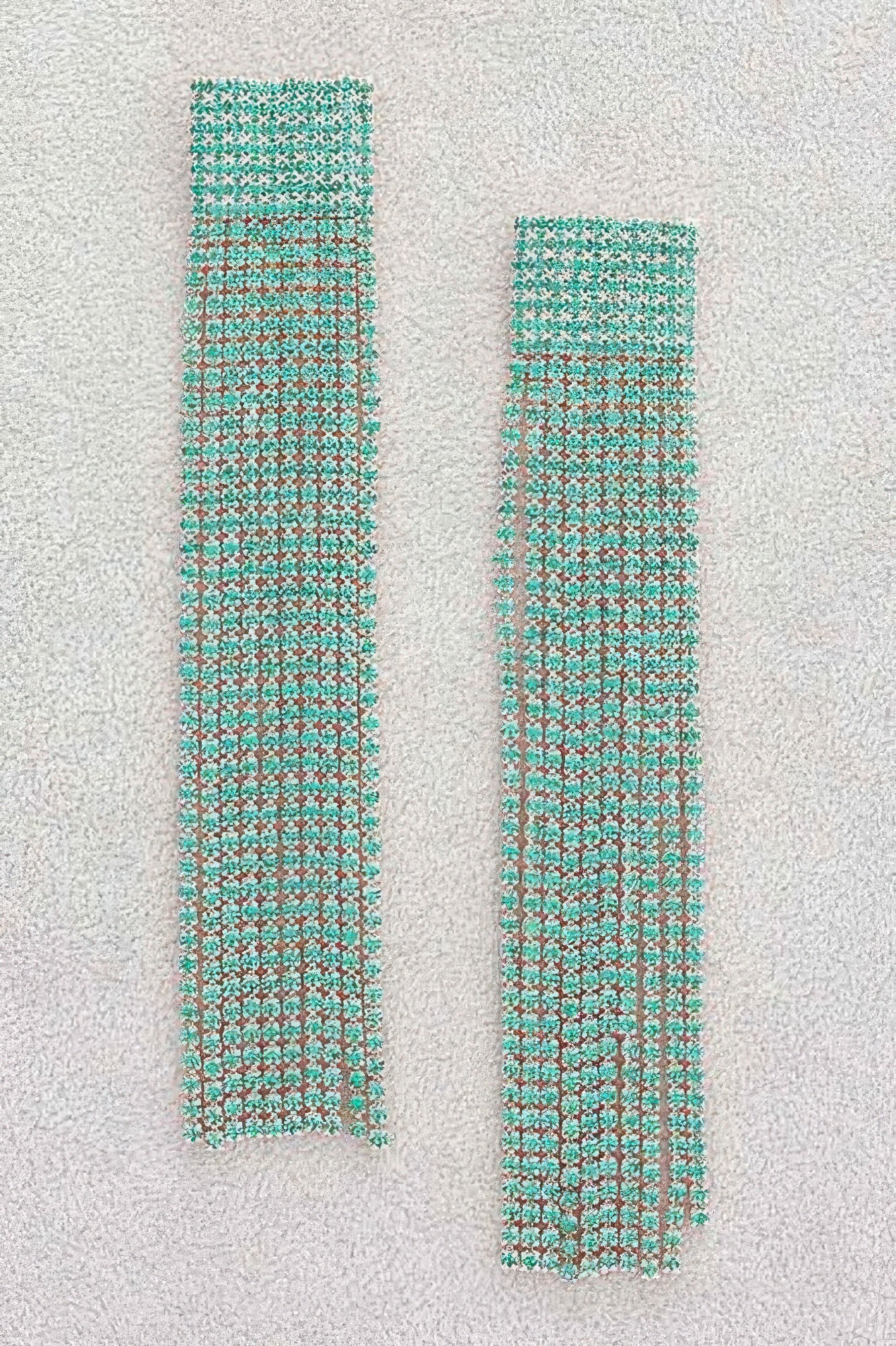 Rhinestone Curtain Drop Earrings - It's a Girly Place