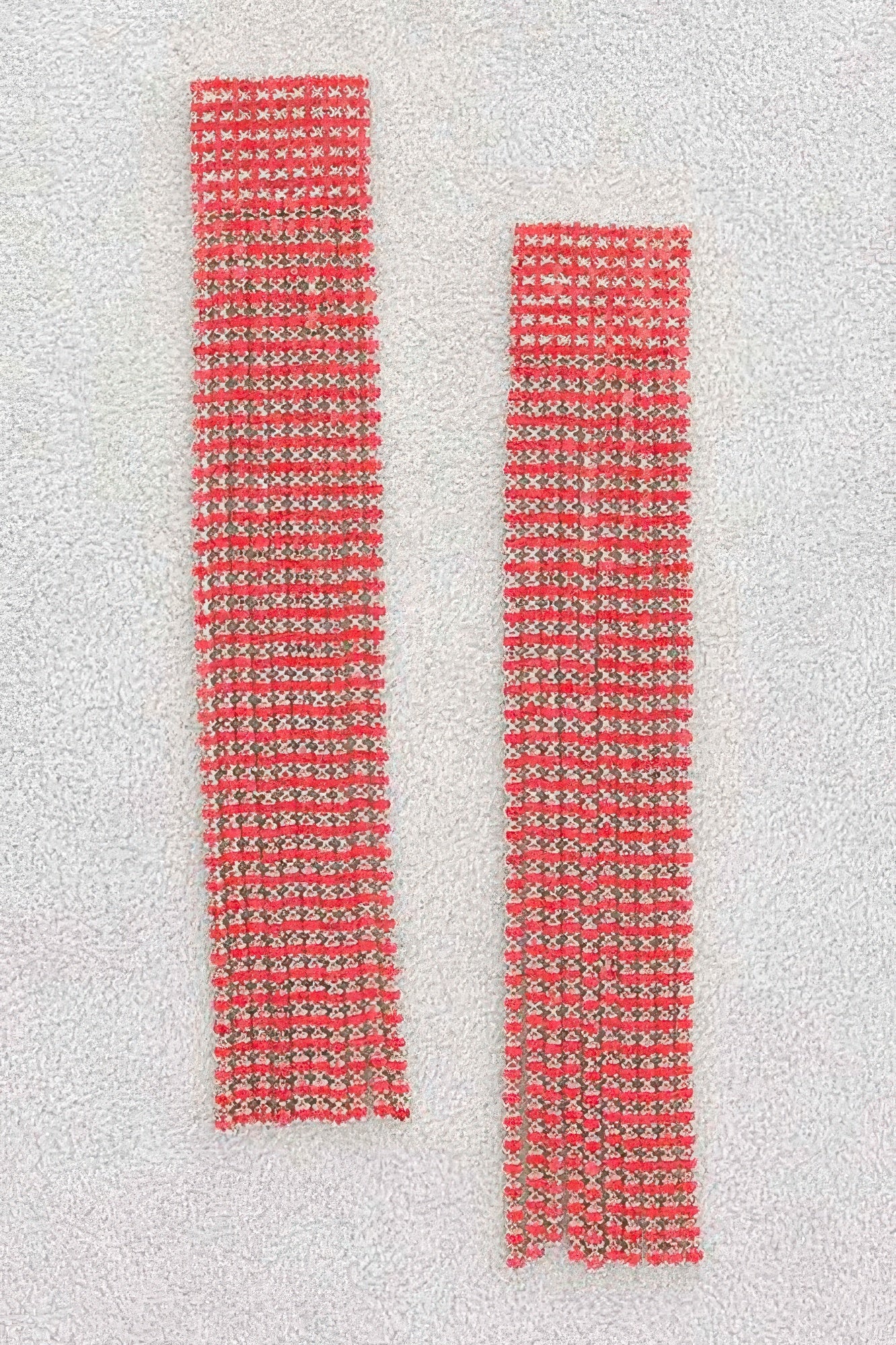 Rhinestone Curtain Drop Earrings - It's a Girly Place