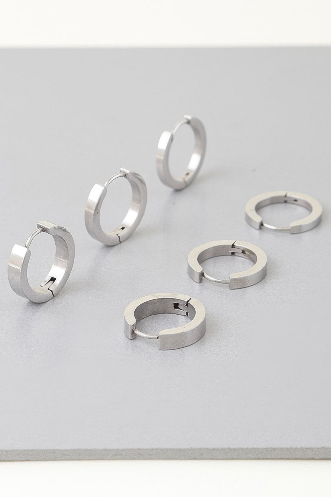 Triple Modern Hoop Earrings - It's a Girly Place