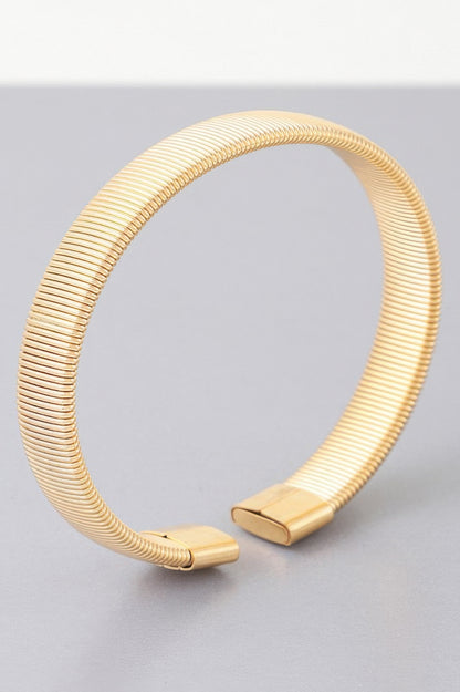 Multi Ribbed Cuff Bracelet - It's a Girly Place