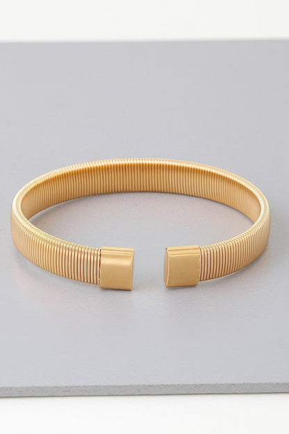 Multi Ribbed Cuff Bracelet - It's a Girly Place