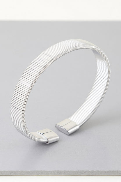 Multi Ribbed Cuff Bracelet - It's a Girly Place