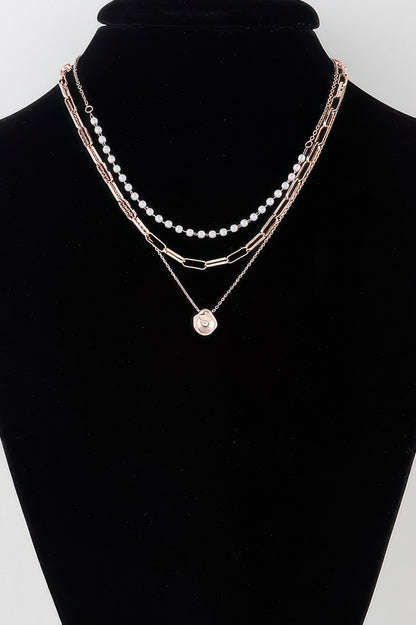 Multi Pendant Link Chain Necklace - It's a Girly Place