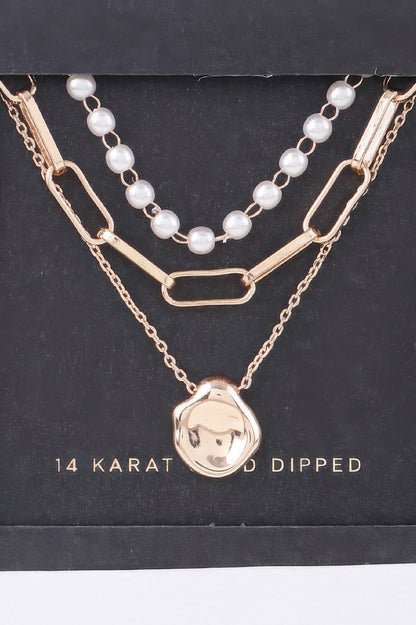 Multi Pendant Link Chain Necklace - It's a Girly Place