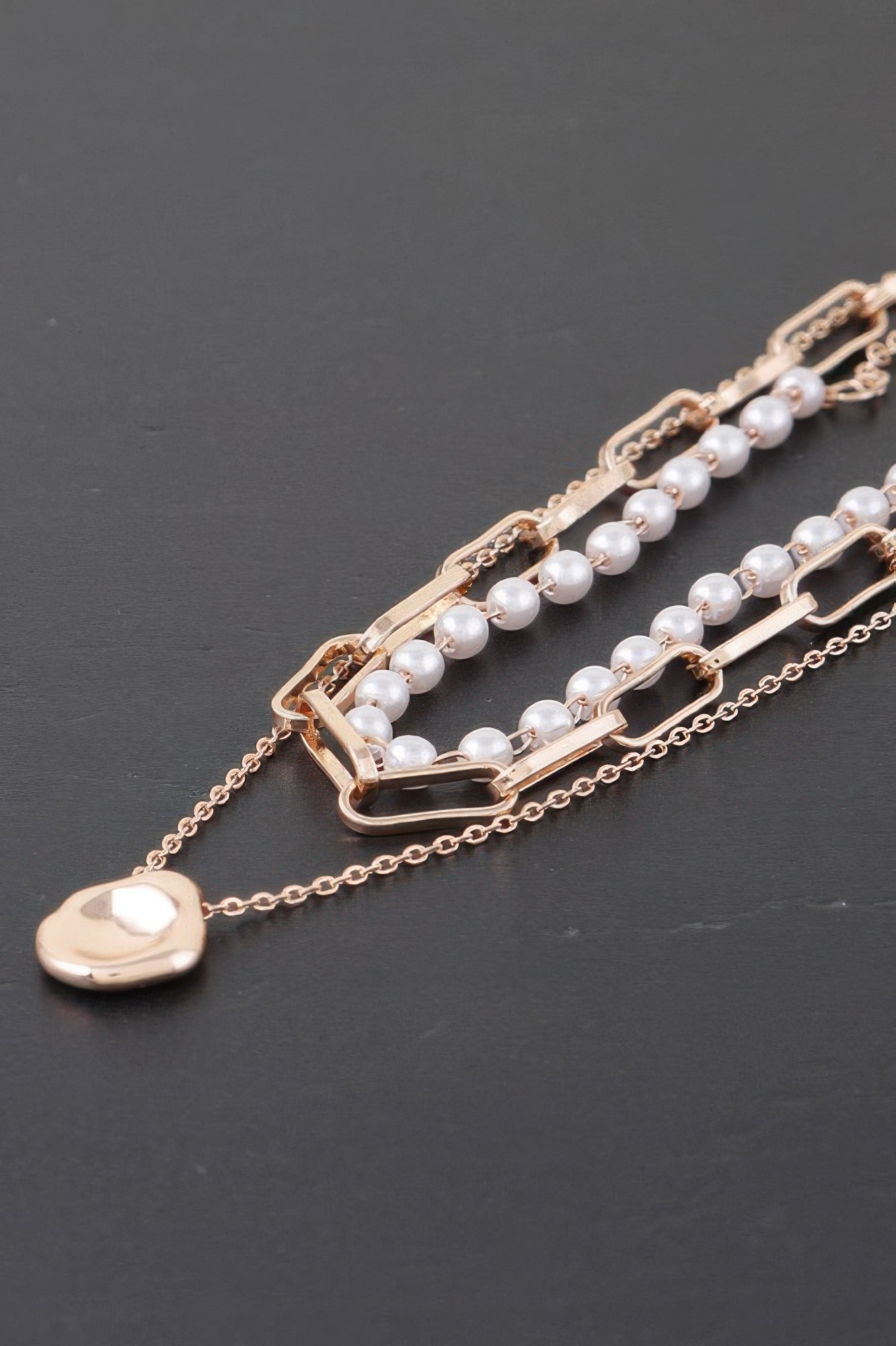 Multi Pendant Link Chain Necklace - It's a Girly Place