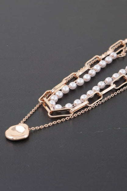 Multi Pendant Link Chain Necklace - It's a Girly Place